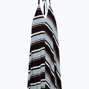 ZARA blue/black striped dress